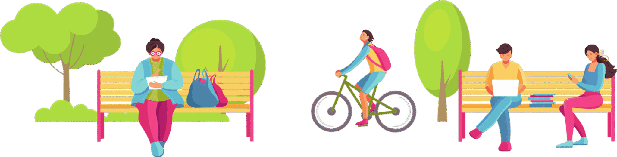 Ilustração de parque